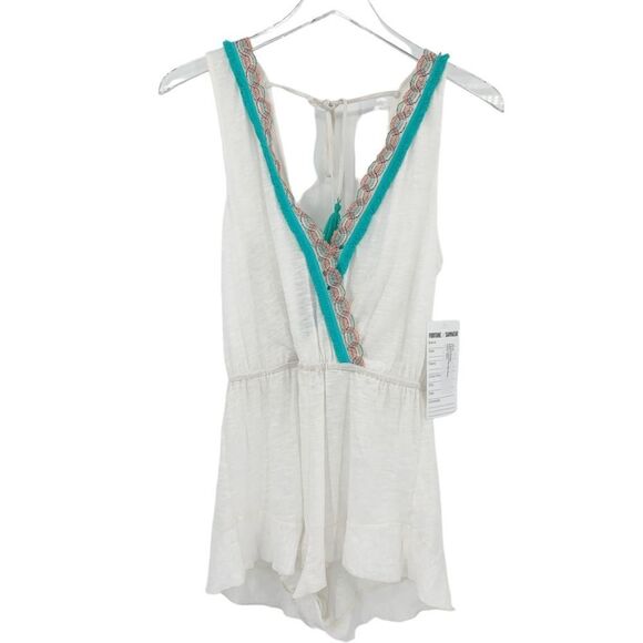 Fortune Swimwear Catarina Romper In White - Picture 2 of 7